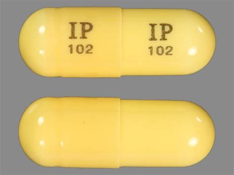 They are available as follows. . Yellow capsule pill with ip 102